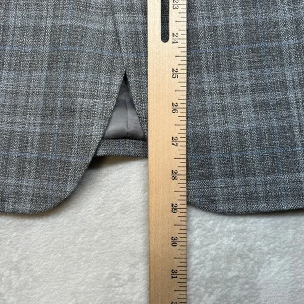 Tommy Hilfiger Modern-Fit Sport Coat Mens 40S 40 Gray Plaid Blazer $295‎ NEW